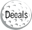 Golf Decals