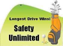 Longest Drive Golf Bag Shaped