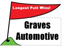 Longest Putt Flag on Tee Shaped Sign