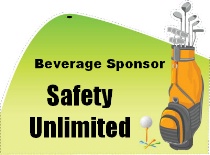 Beverage Sponsor Golf Bag Shaped