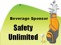 Beverage Sponsor Golf Bag Shaped