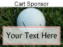 Cart Sponsor Ball in grass