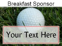 Breakfast Sponsor Ball in grass