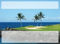 Blank Golf Tropical Green